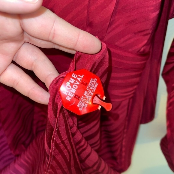 NWT RONNY KOBO Red Shanaya Mini Dress Long Sleeve Draped Small Tinsley Mortimer - Picture 12 of 14